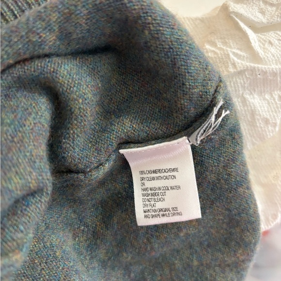 Black Brown 1826 sage 100% cashmere V-Neck Sweater Mens - Picture 5 of 6